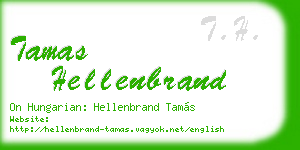 tamas hellenbrand business card
